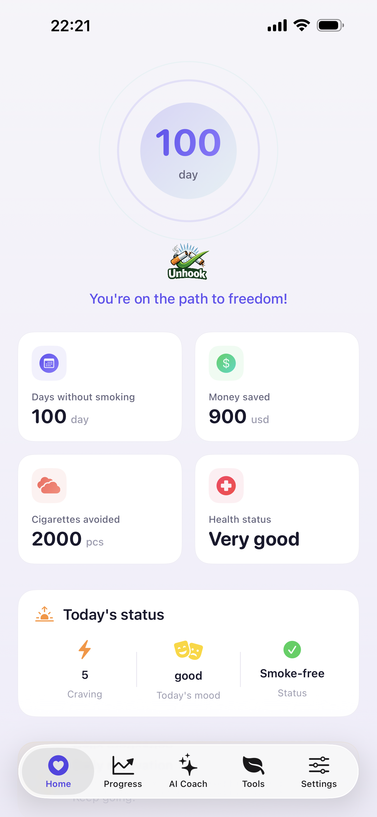 Unhook App Dashboard